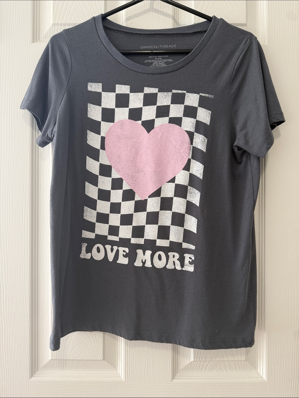 GRAYSON/THREADS EUC “LOVE MORE” TEE SHIRT SIZE LARGE